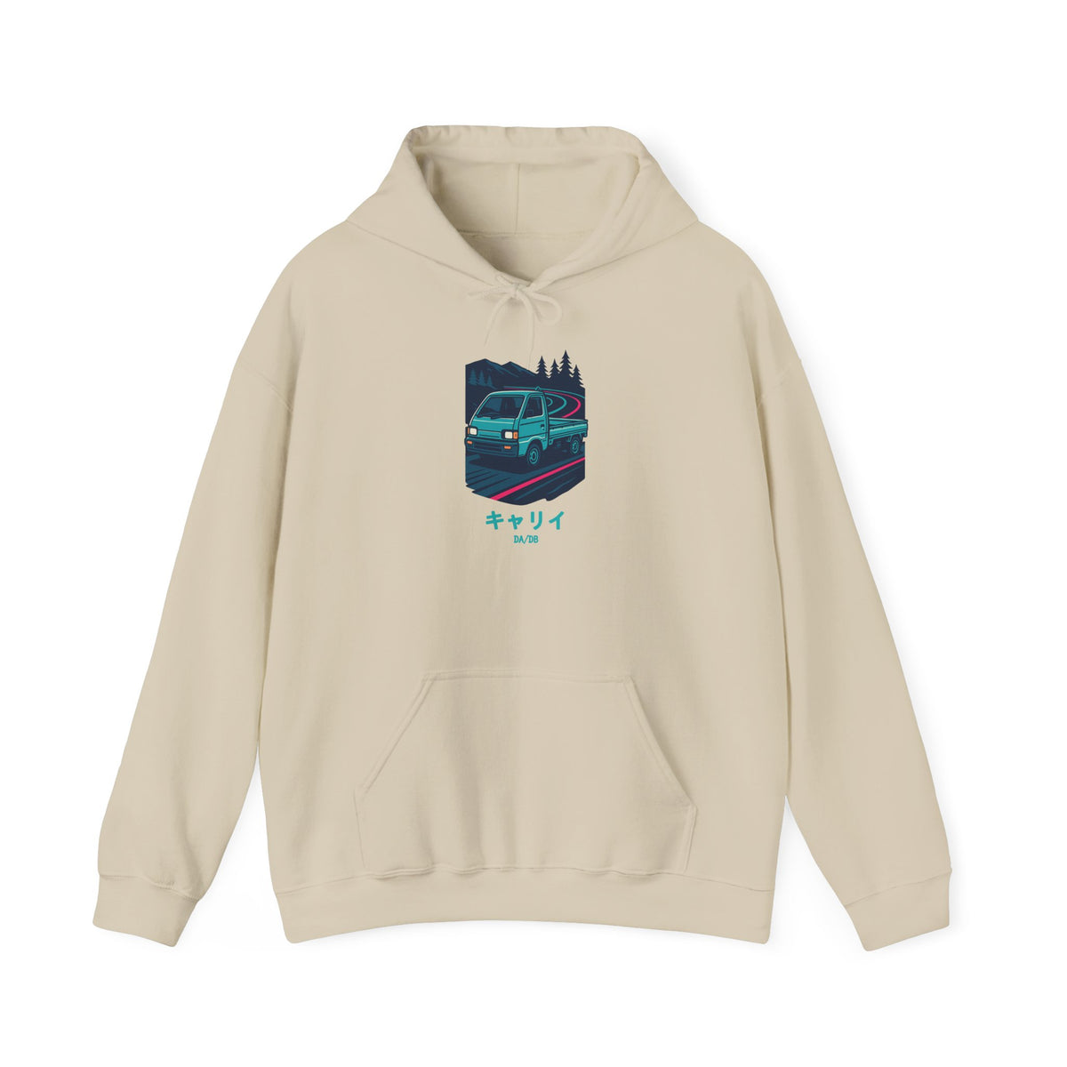 Suzuki Carry Kei Truck Hoodie — Touge Night Japanese Mini Truck Hoodie