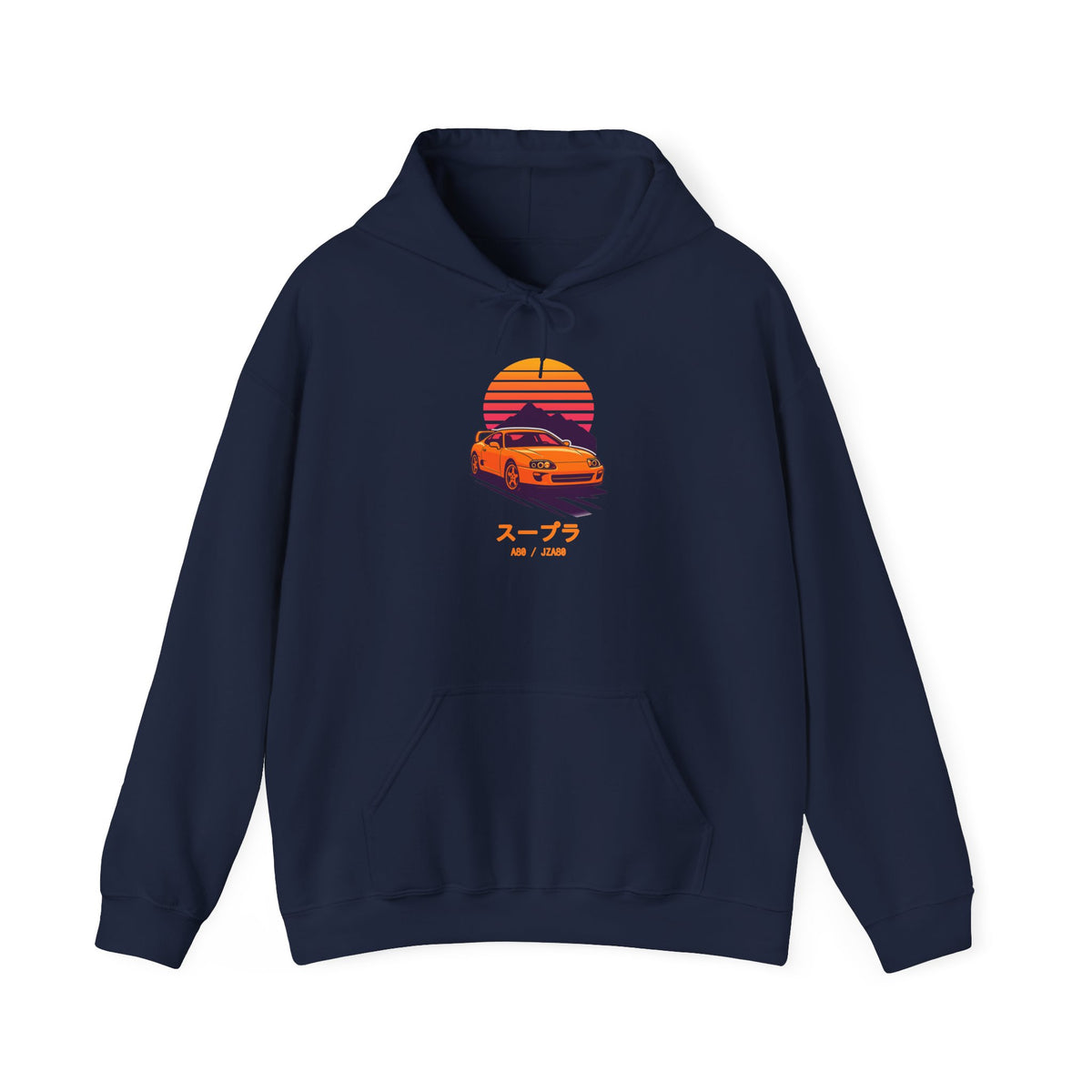 Toyota Supra MK4 Hoodie — Retro Sunset JDM Car Hoodie