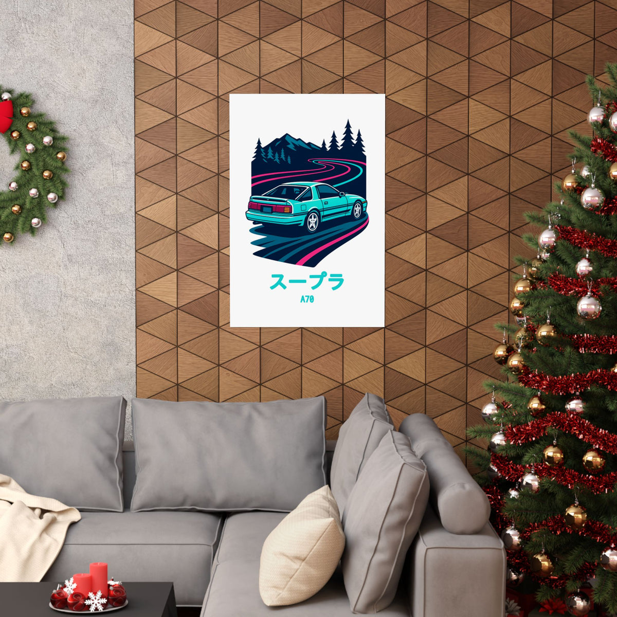 Toyota Supra MK3 Poster — Touge Night JDM Car Wall Art