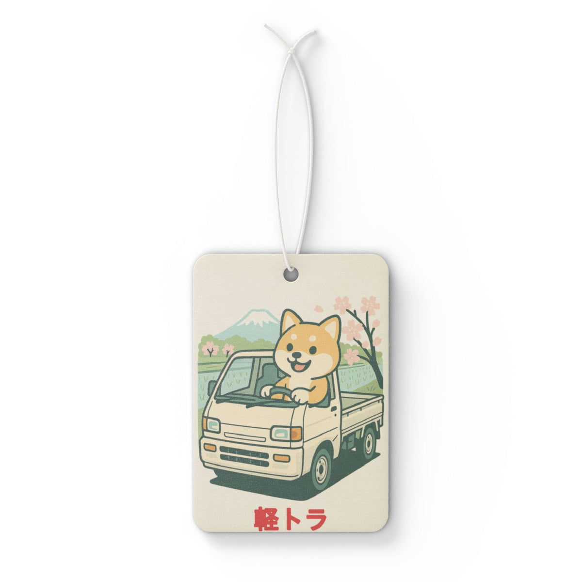 Shiba Inu Kei Truck Car Air Freshener — Cute JDM Hanging Freshener
