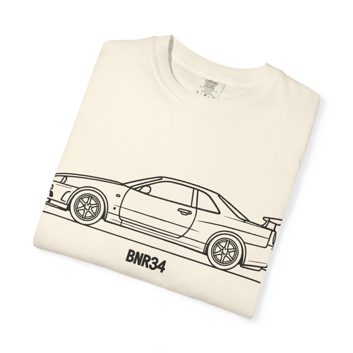 Nissan Skyline GT-R R34 T-Shirt — Line Art Outline JDM Shirt