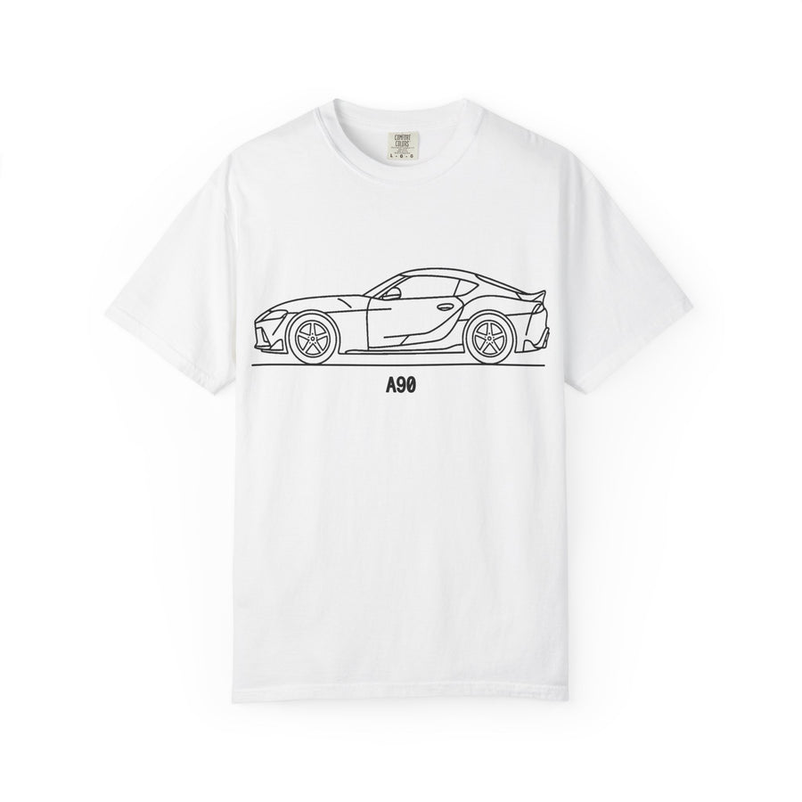 Toyota GR Supra A90 T-Shirt — Line Art Outline JDM Shirt