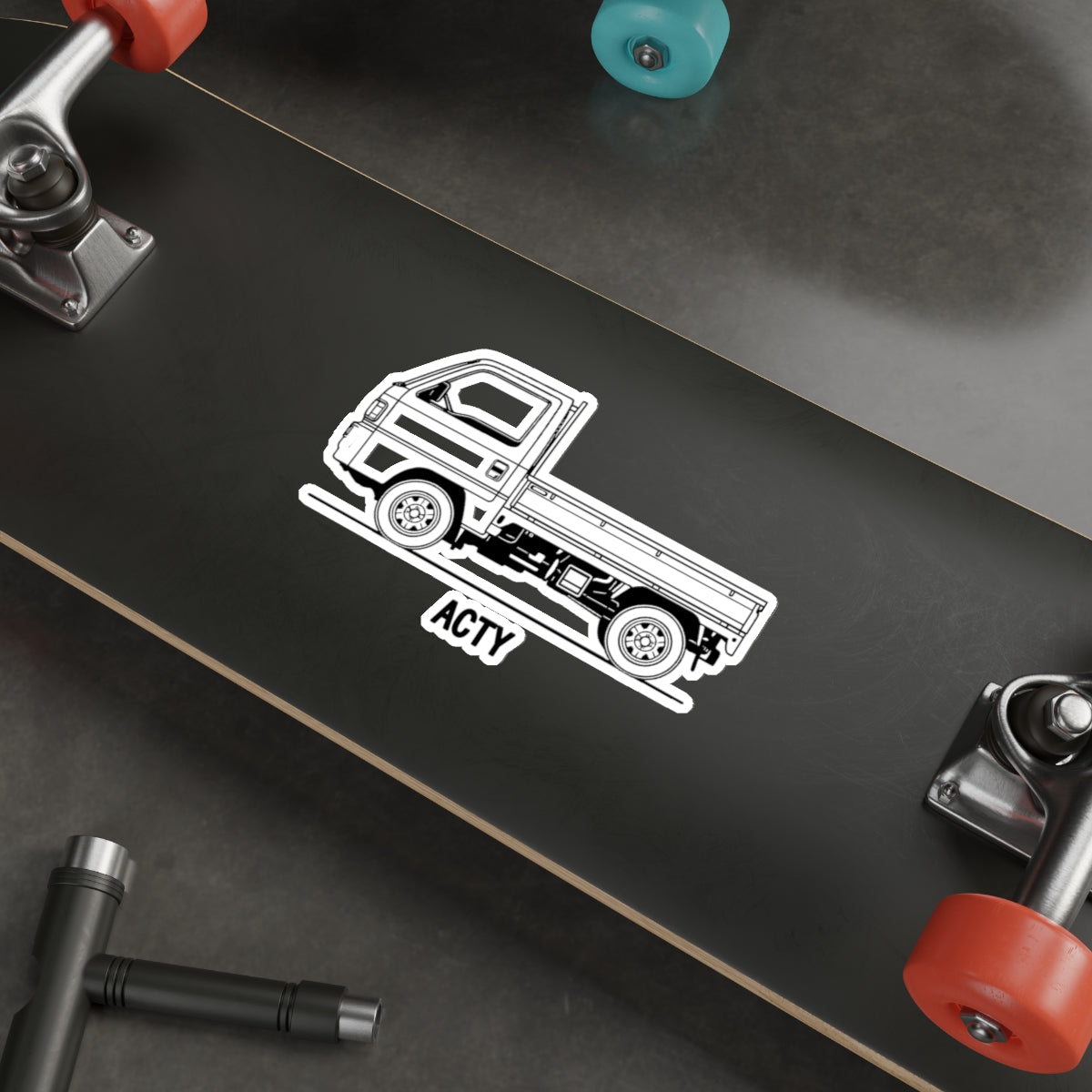 Honda Acty Kei Truck Sticker — Line Art Mini Truck Decal