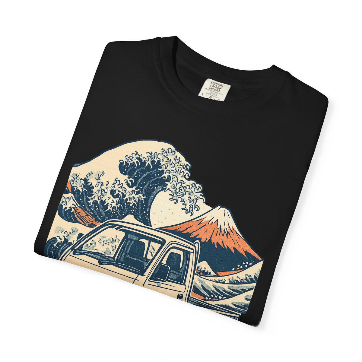 Daihatsu Hijet Kei Truck T-Shirt — Ukiyo-e Wave Japanese Mini Truck T-Shirt