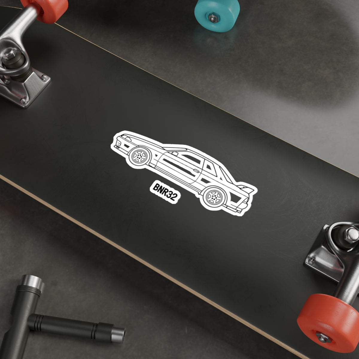 Nissan Skyline GT-R R32 Sticker — Line Art Outline JDM Vinyl Decal