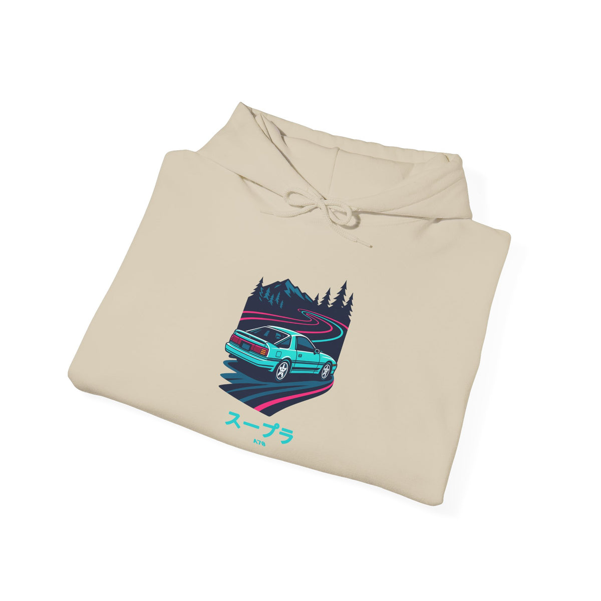 Toyota Supra MK3 Hoodie — Touge Night JDM Car Hoodie