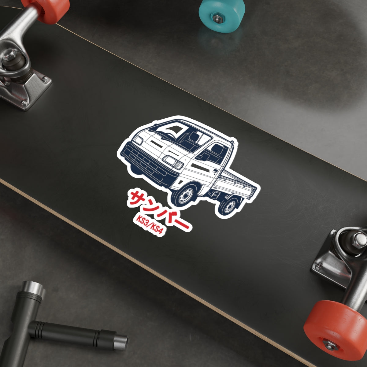 Subaru Sambar Kei Truck Sticker — Blueprint Japanese Mini Truck Sticker