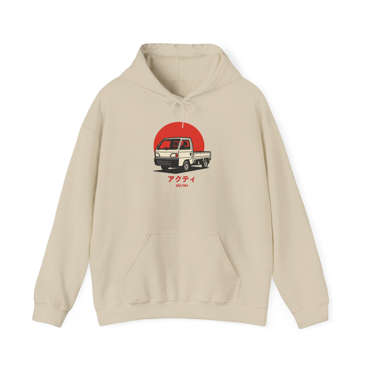 Honda Acty Kei Truck Hoodie — Red Sun Japanese Mini Truck Hoodie