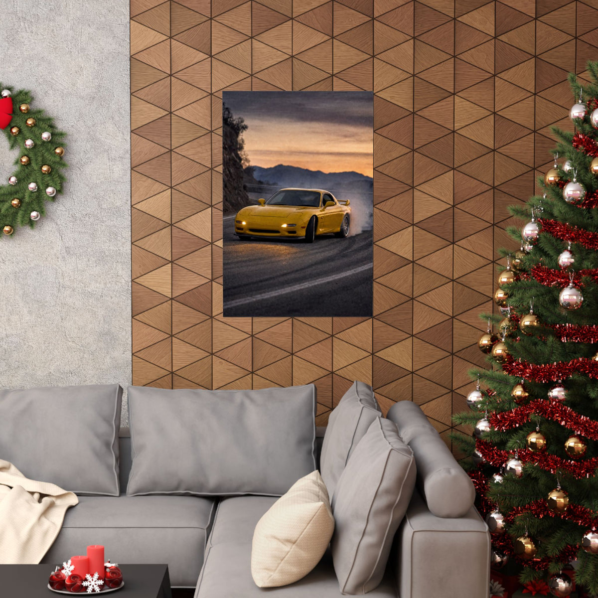 Mazda RX-7 FD Poster — Dusk Drift Photoreal JDM Wall Art