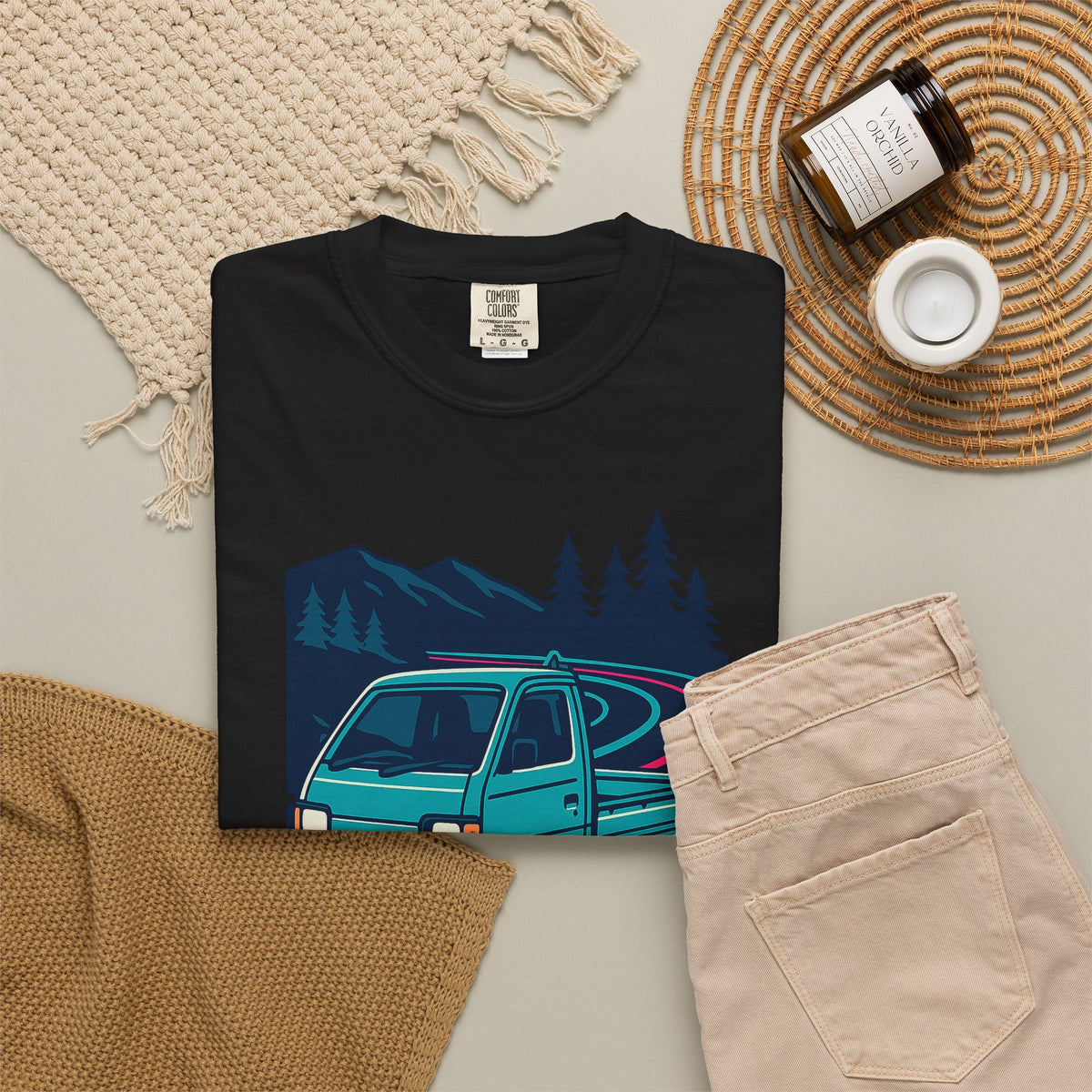 Suzuki Carry Kei Truck T-Shirt — Touge Night Japanese Mini Truck T-Shirt