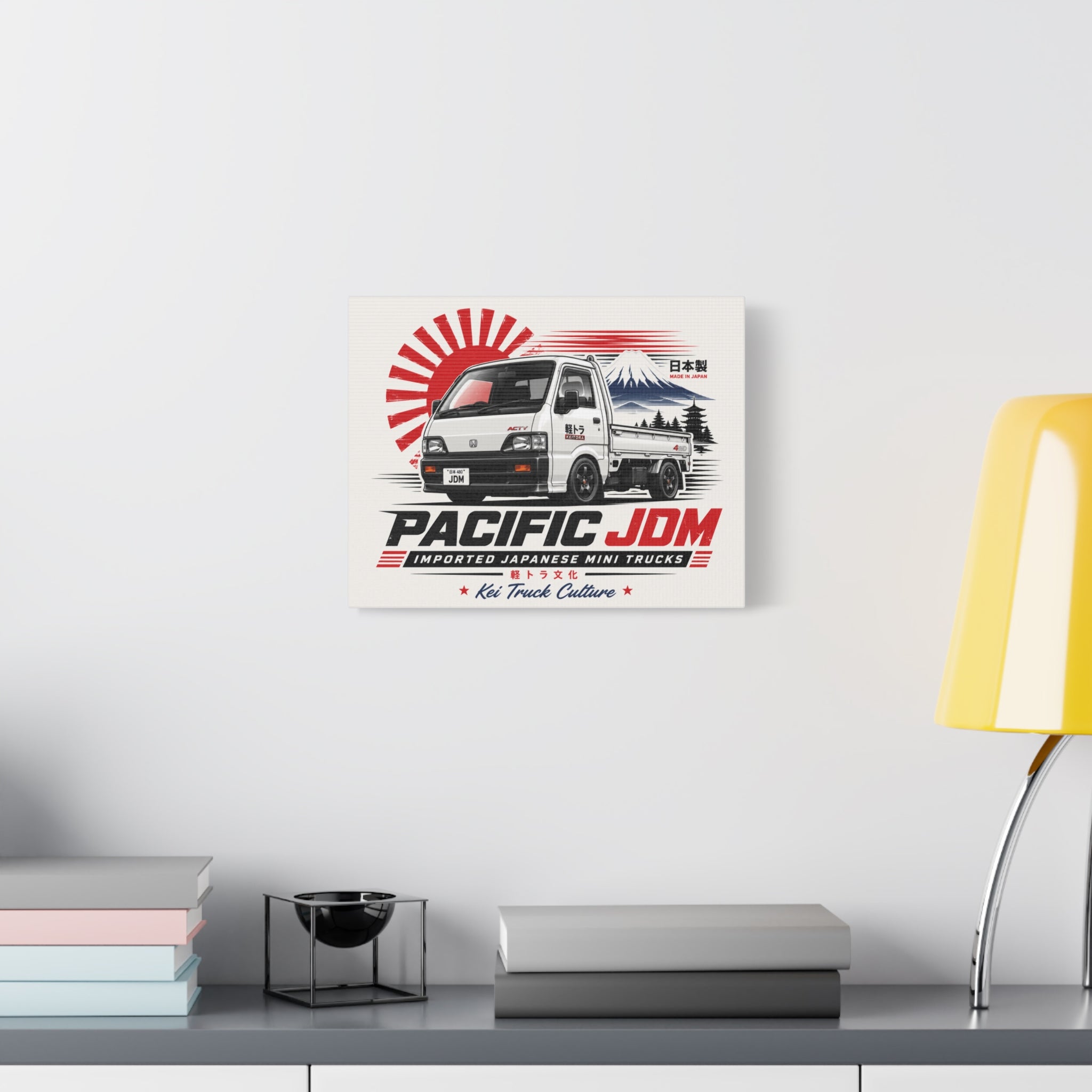 Pacific JDM Kei Truck Canvas Print — Japanese Mini Truck Wall Art