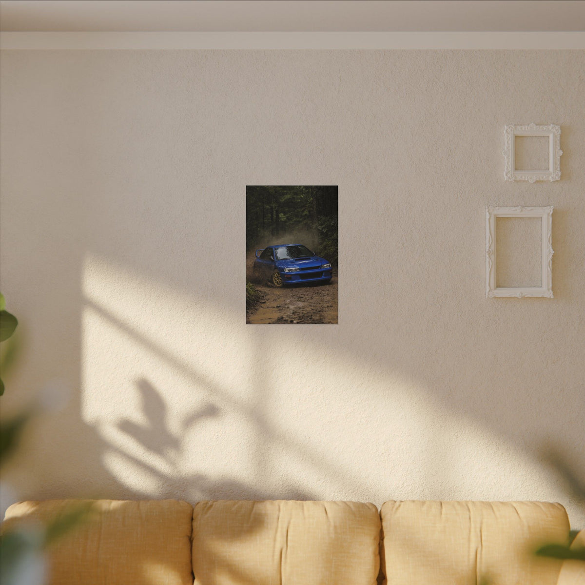 Subaru Impreza 22B Canvas Wall Art — Rally Stage Photoreal JDM Car Art
