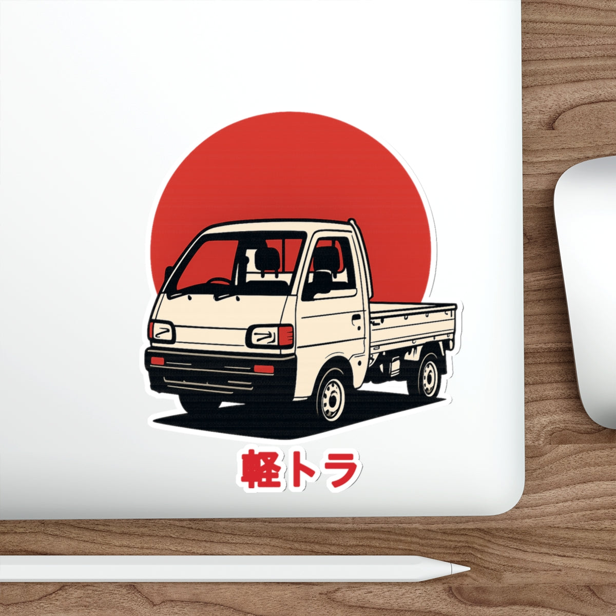 Red Sun Kei Truck Sticker — Japanese Mini Truck JDM Vinyl Decal