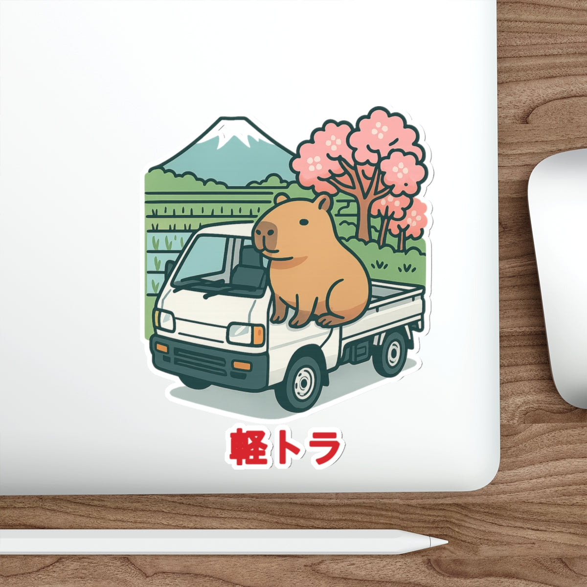 Capybara Kei Truck Sticker — Japanese Mini Truck JDM Vinyl Decal