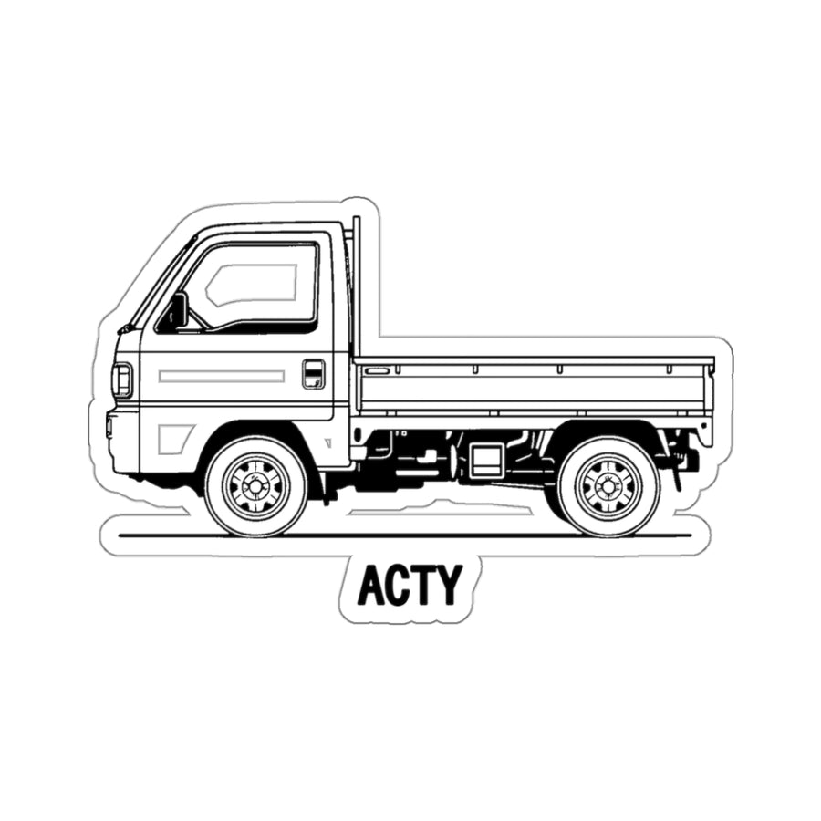 Honda Acty Kei Truck Sticker — Line Art Mini Truck Decal