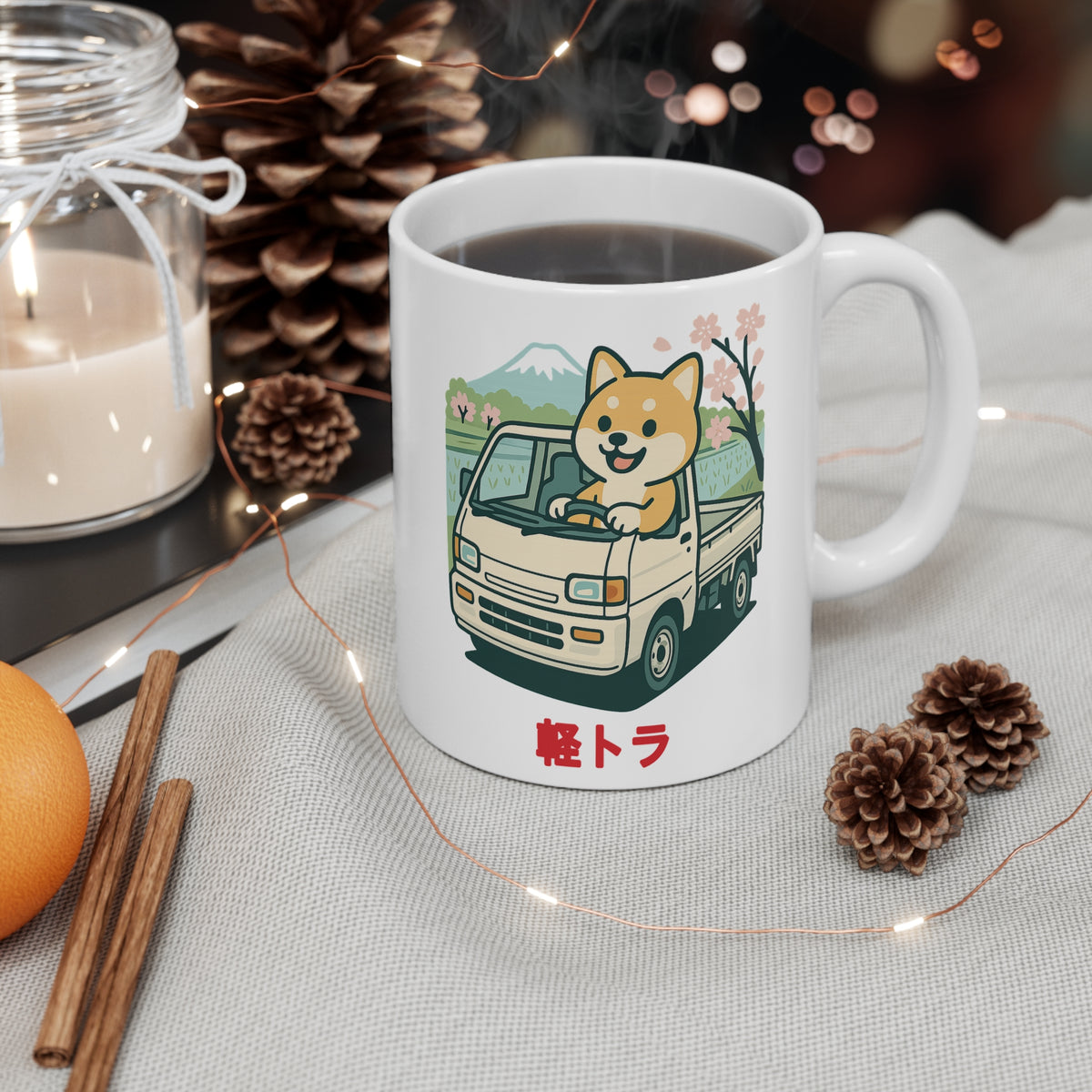 Shiba Inu Kei Truck Mug — Cute JDM Coffee Mug 11oz