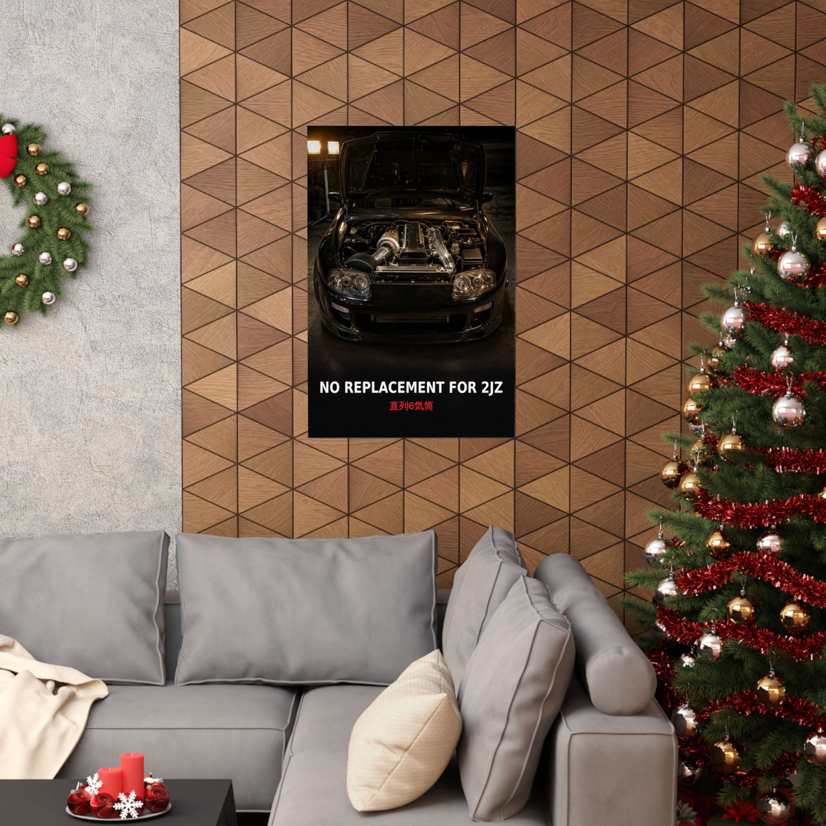 2JZ Poster — No Replacement for 2JZ Supra MK4 Engine Bay JDM Wall Art