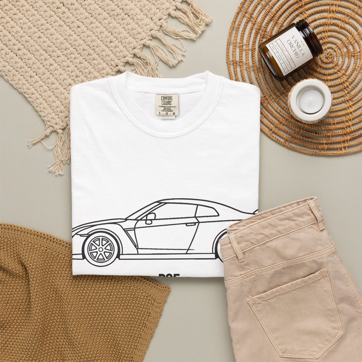 Nissan GT-R R35 T-Shirt — Line Art Outline JDM Shirt