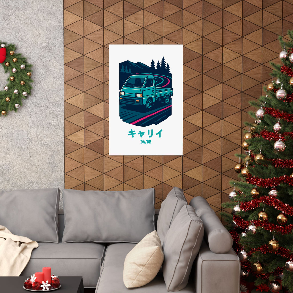 Suzuki Carry Kei Truck Poster — Touge Night Japanese Mini Truck Poster