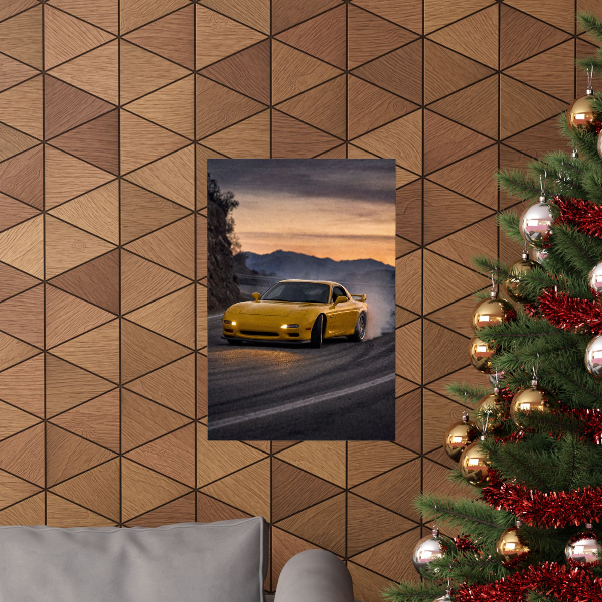 Mazda RX-7 FD Poster — Dusk Drift Photoreal JDM Wall Art