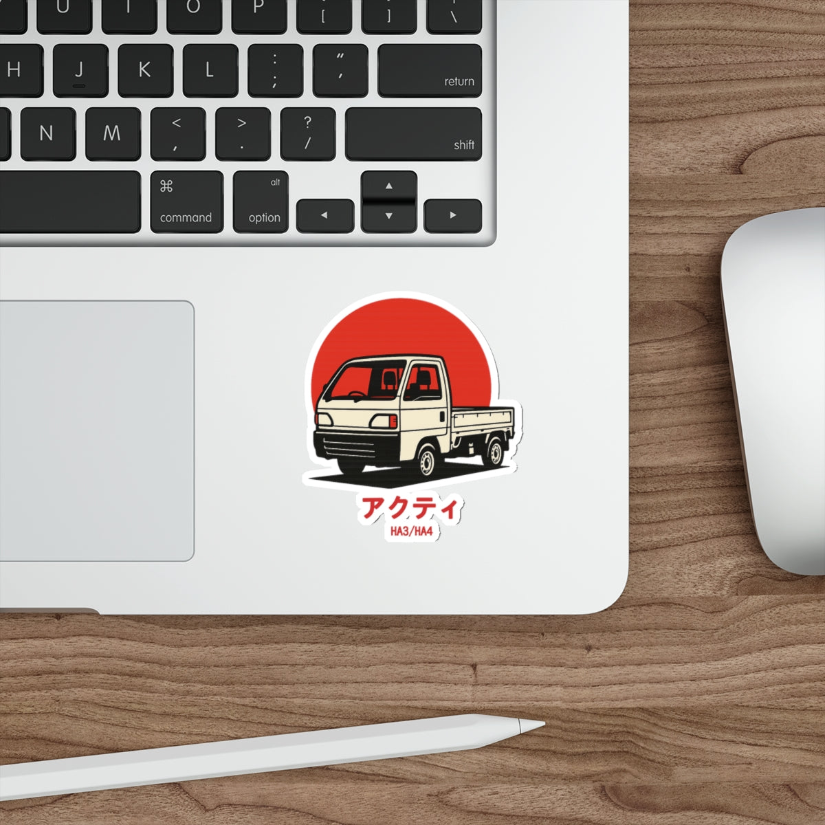 Honda Acty Kei Truck Sticker — Red Sun Japanese Mini Truck Sticker