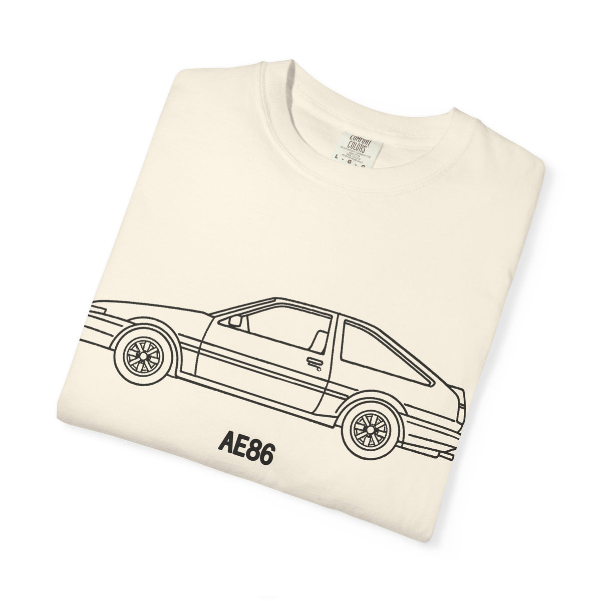 Toyota AE86 Trueno T-Shirt — Line Art Outline JDM Shirt