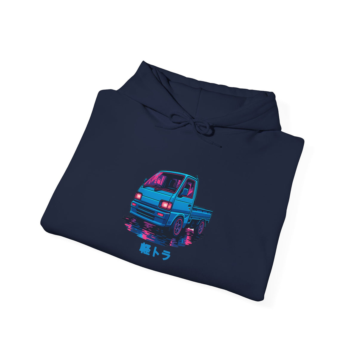 Cyber Neon Kei Truck Hoodie — Japanese Mini Truck JDM Car Hoodie