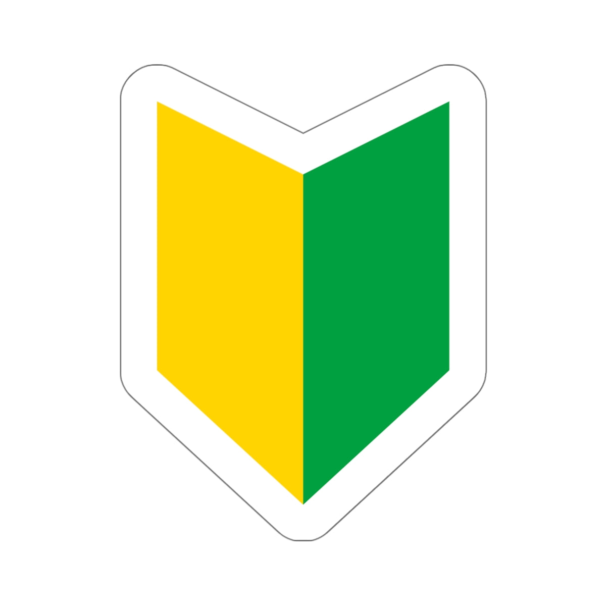 Wakaba Leaf Sticker — Shoshinsha Mark JDM Beginner Driver Decal