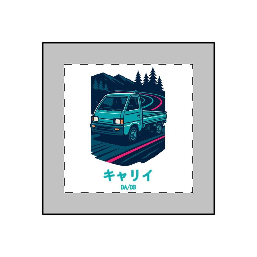 Suzuki Carry Kei Truck Keychain — Touge Night Japanese Mini Truck Keychain