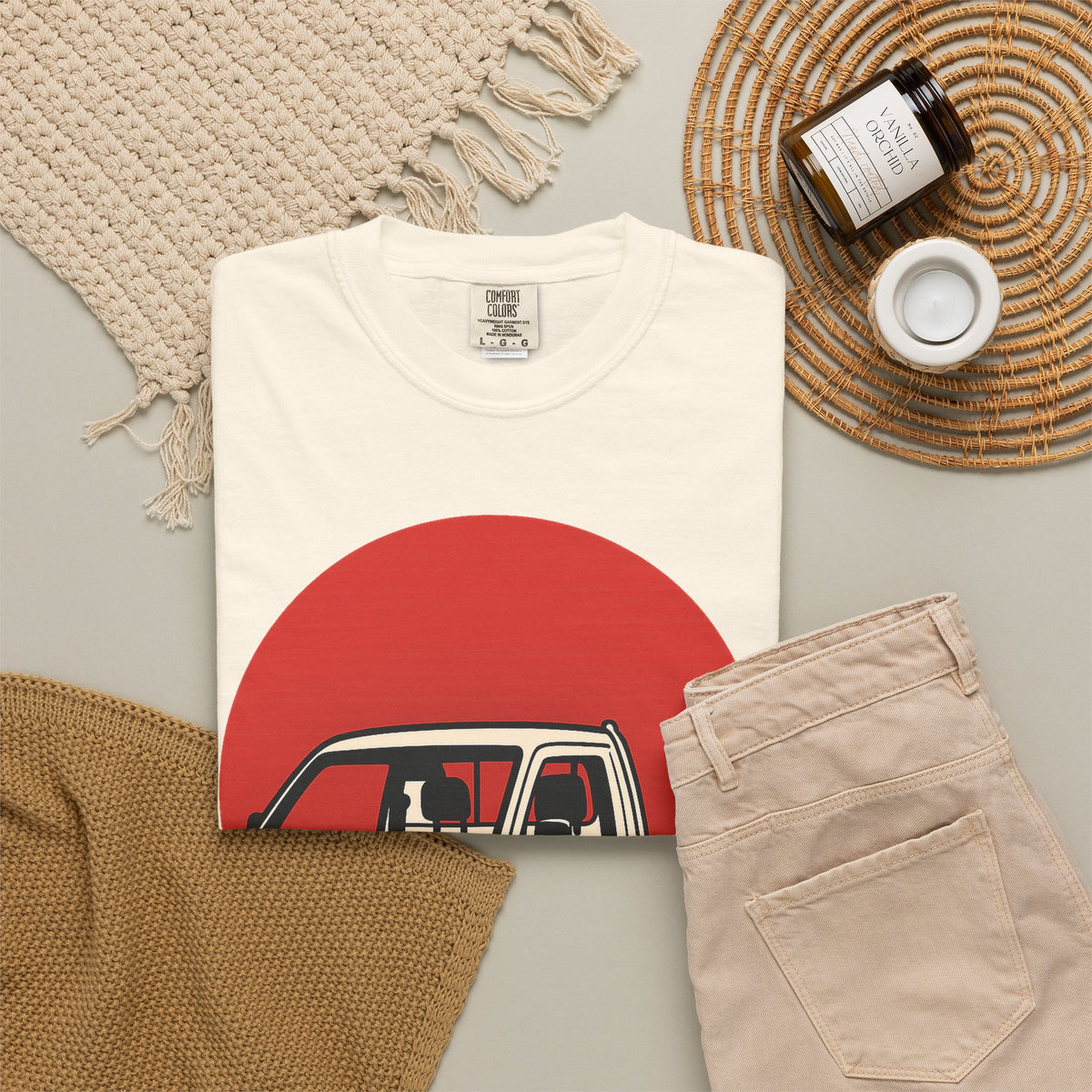 Red Sun Kei Truck T-Shirt — Japanese Mini Truck JDM Car Shirt