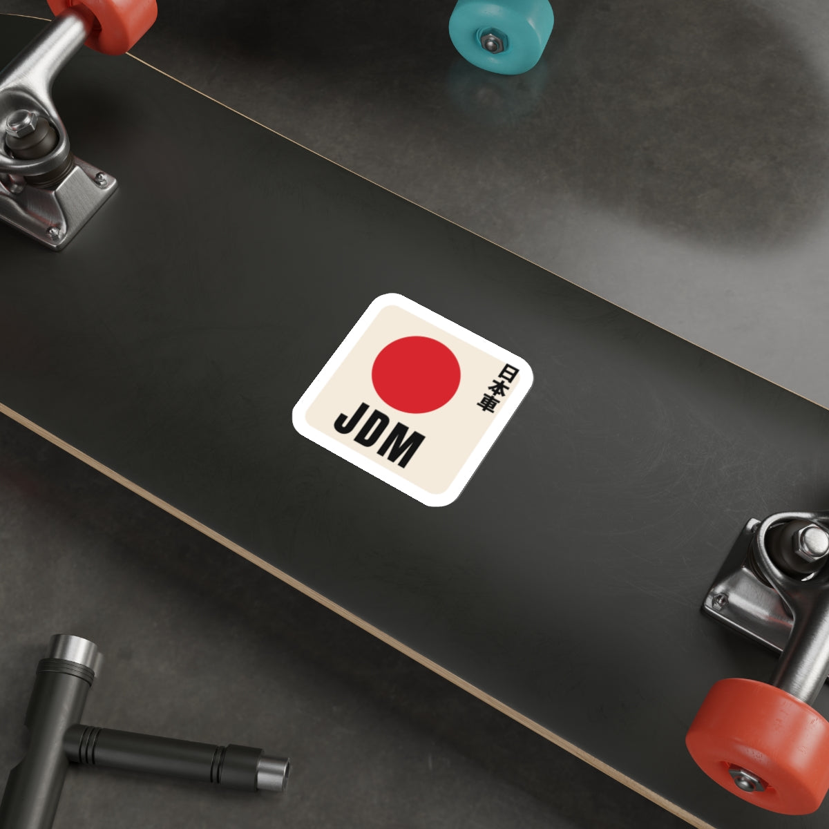 JDM Red Sun Sticker — Japanese Rising Sun Car Decal