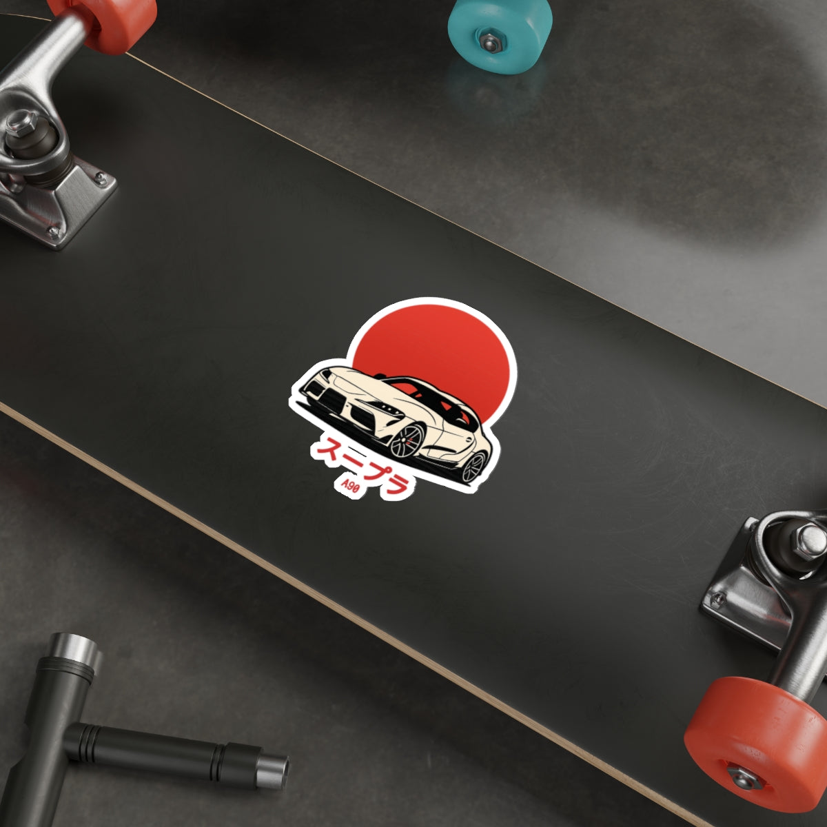 Toyota Supra MK5 Sticker — Red Sun JDM Vinyl Decal