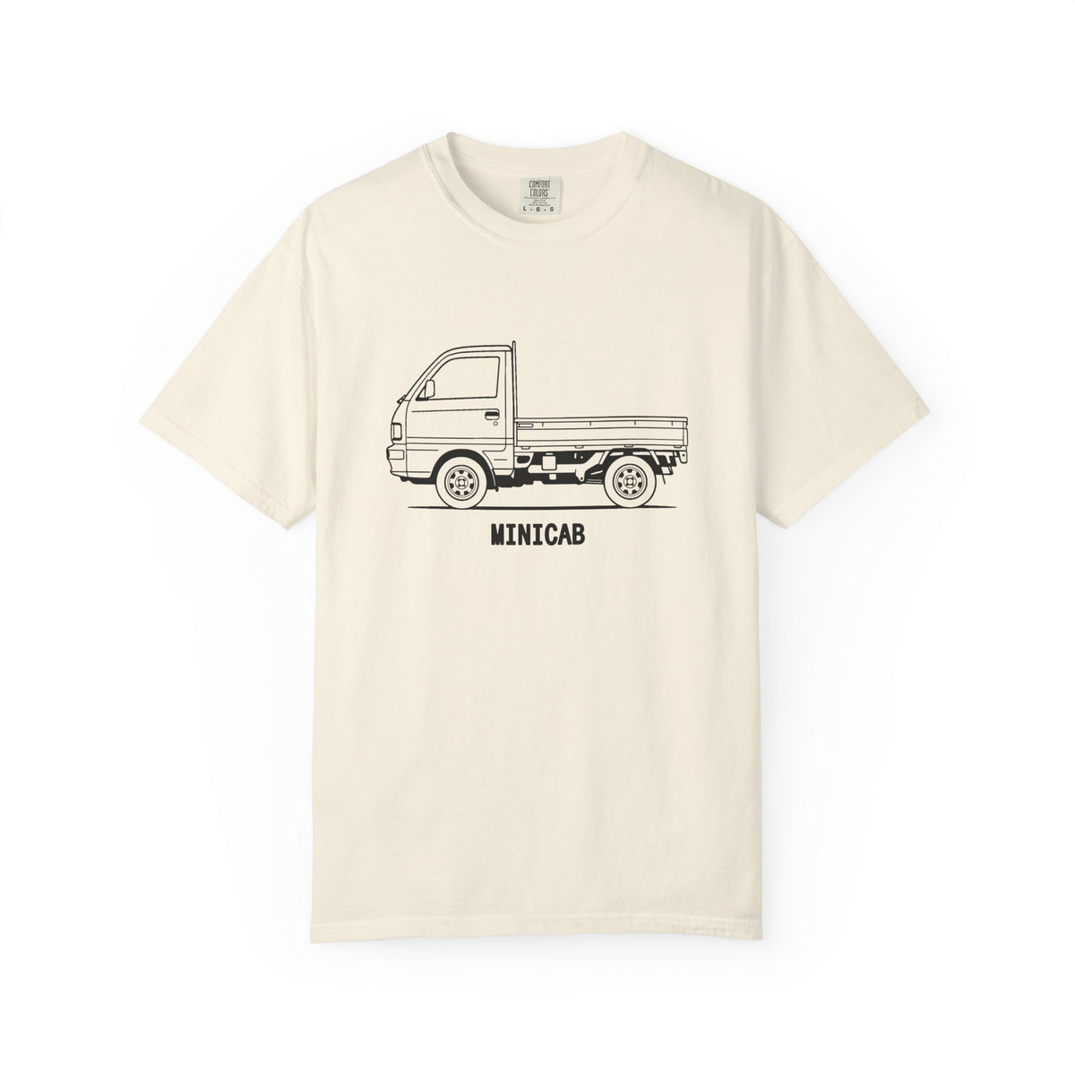 Mitsubishi Minicab Kei Truck T-Shirt — Line Art Outline Mini Truck Shirt