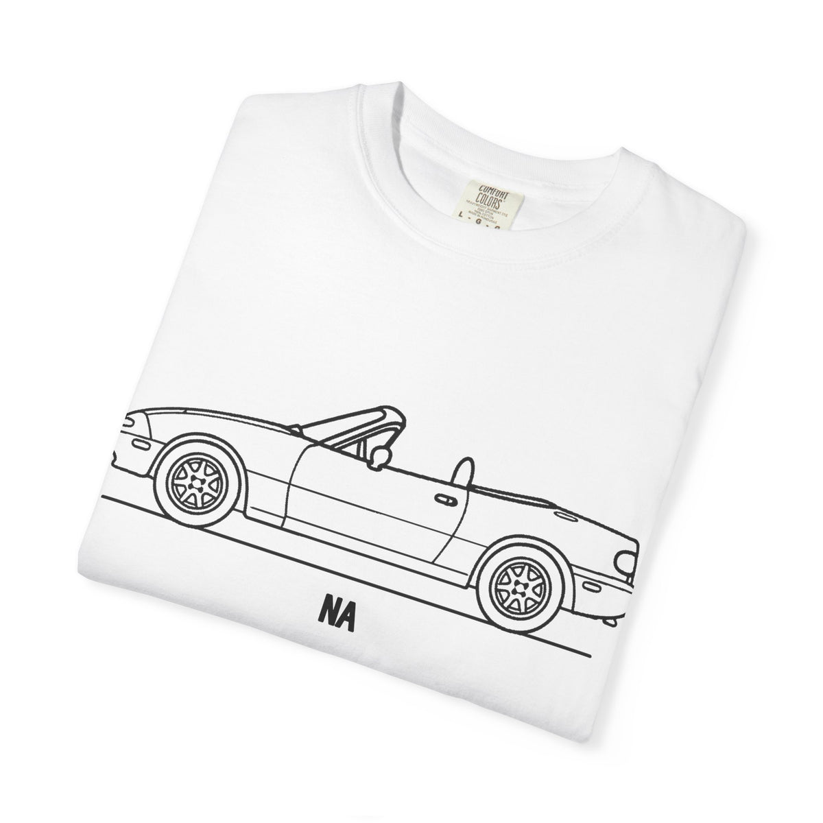 Mazda Miata NA T-Shirt — Line Art Outline JDM Shirt