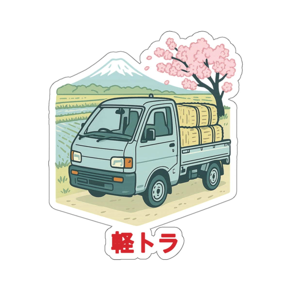 Fuji Farm Kei Truck Sticker — Japanese Mini Truck JDM Vinyl Decal