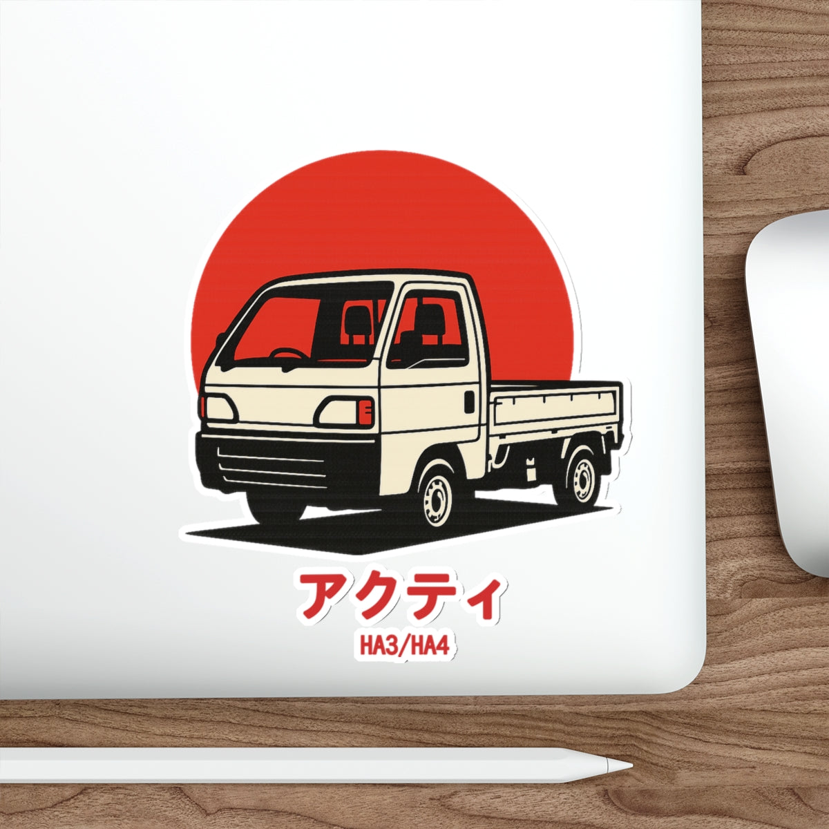 Honda Acty Kei Truck Sticker — Red Sun Japanese Mini Truck Sticker