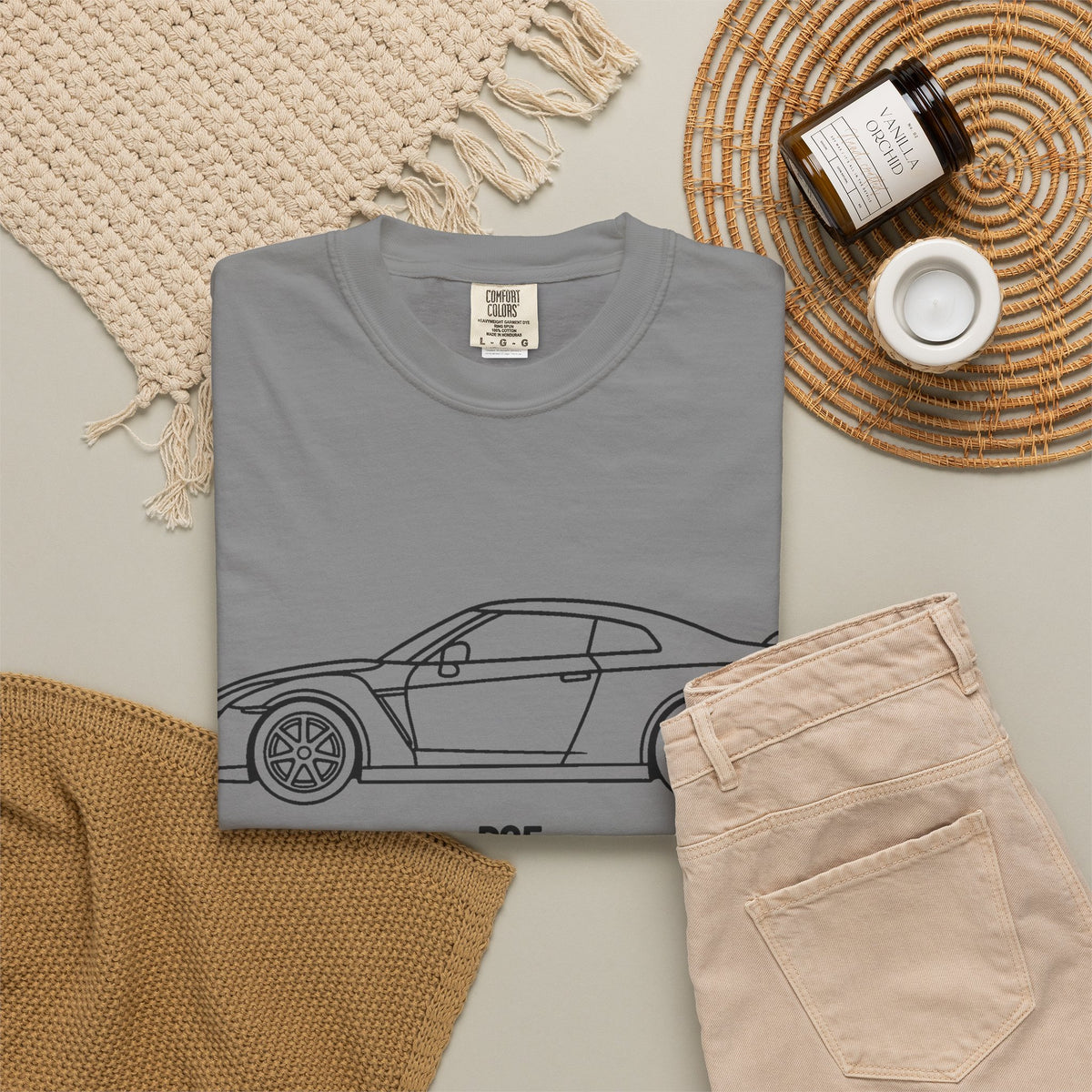 Nissan GT-R R35 T-Shirt — Line Art Outline JDM Shirt
