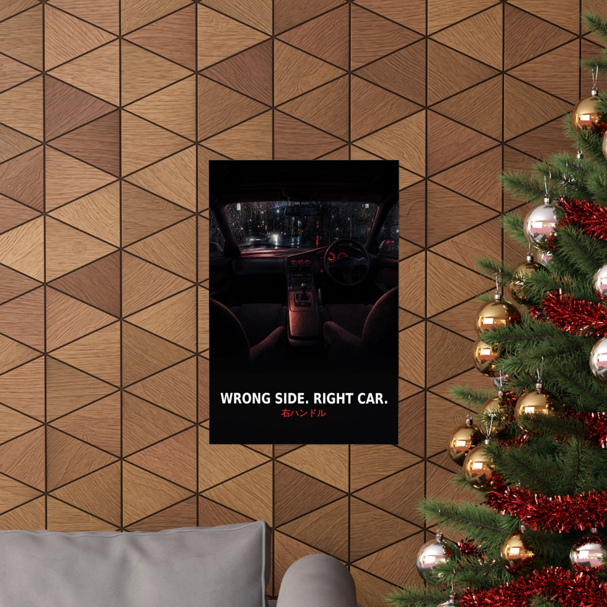 Right Hand Drive Poster — Wrong Side, Right Car JDM Interior Wall Art
