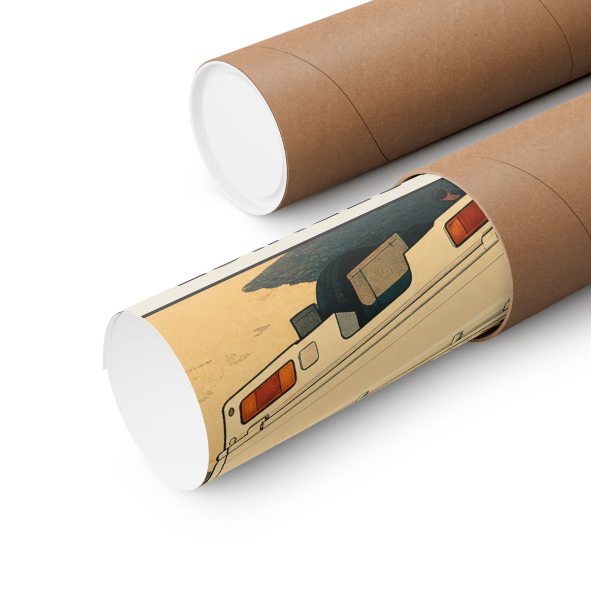 Funny Kei Truck Poster — Cat Transport Service Mini Truck Wall Art
