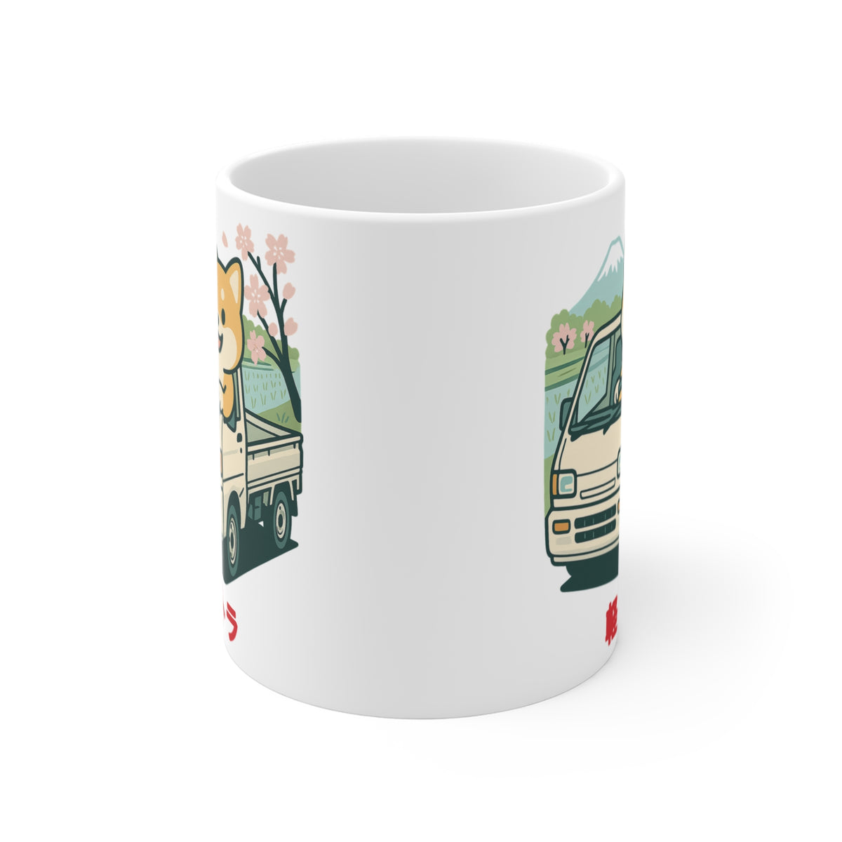 Shiba Inu Kei Truck Mug — Cute JDM Coffee Mug 11oz