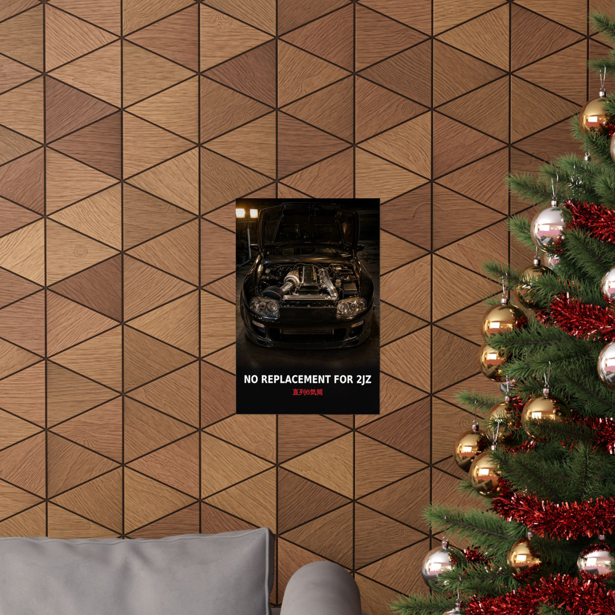 2JZ Poster — No Replacement for 2JZ Supra MK4 Engine Bay JDM Wall Art