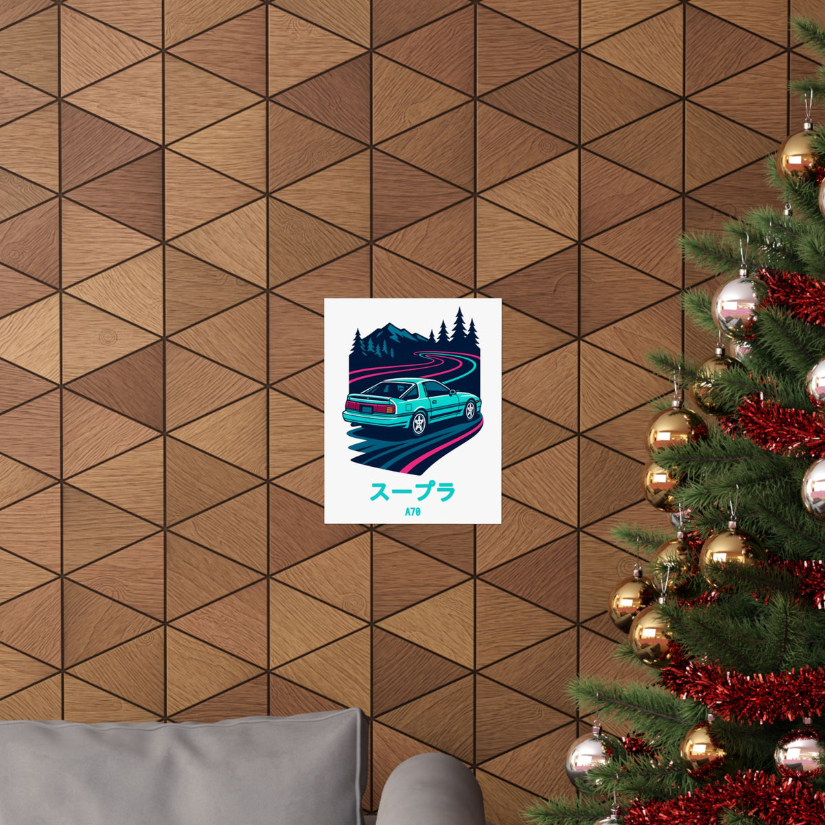 Toyota Supra MK3 Poster — Touge Night JDM Car Wall Art