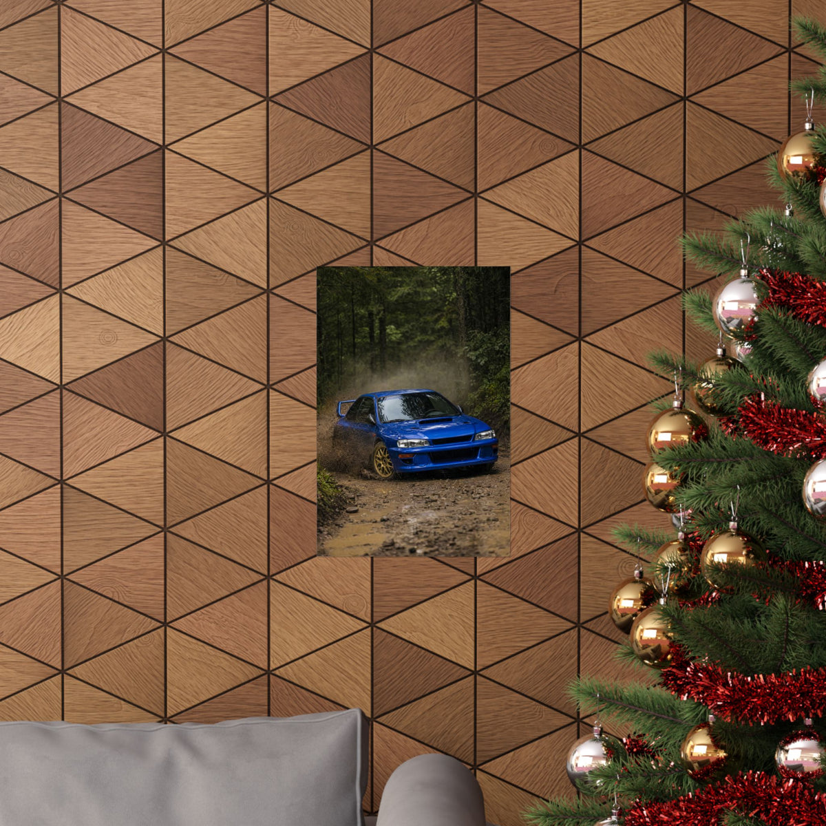 Subaru Impreza 22B Poster — Rally Stage Photoreal JDM Wall Art