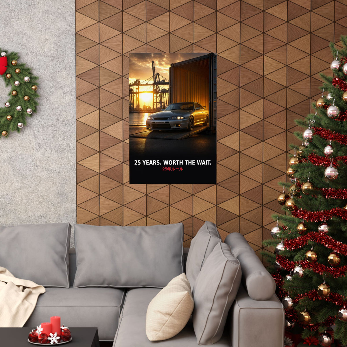 25 Year Rule Poster — Worth the Wait Skyline Import Shipping Container JDM Wall Art