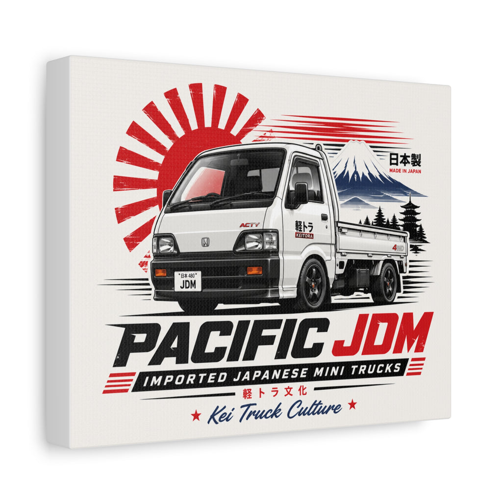 Pacific JDM Kei Truck Canvas Print — Japanese Mini Truck Wall Art