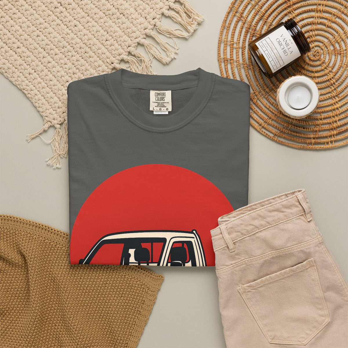 Red Sun Kei Truck T-Shirt — Japanese Mini Truck JDM Car Shirt