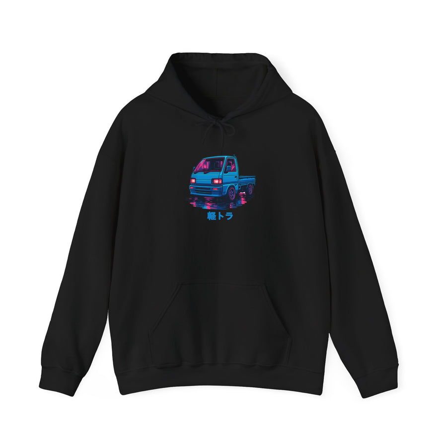 Cyber Neon Kei Truck Hoodie — Japanese Mini Truck JDM Car Hoodie