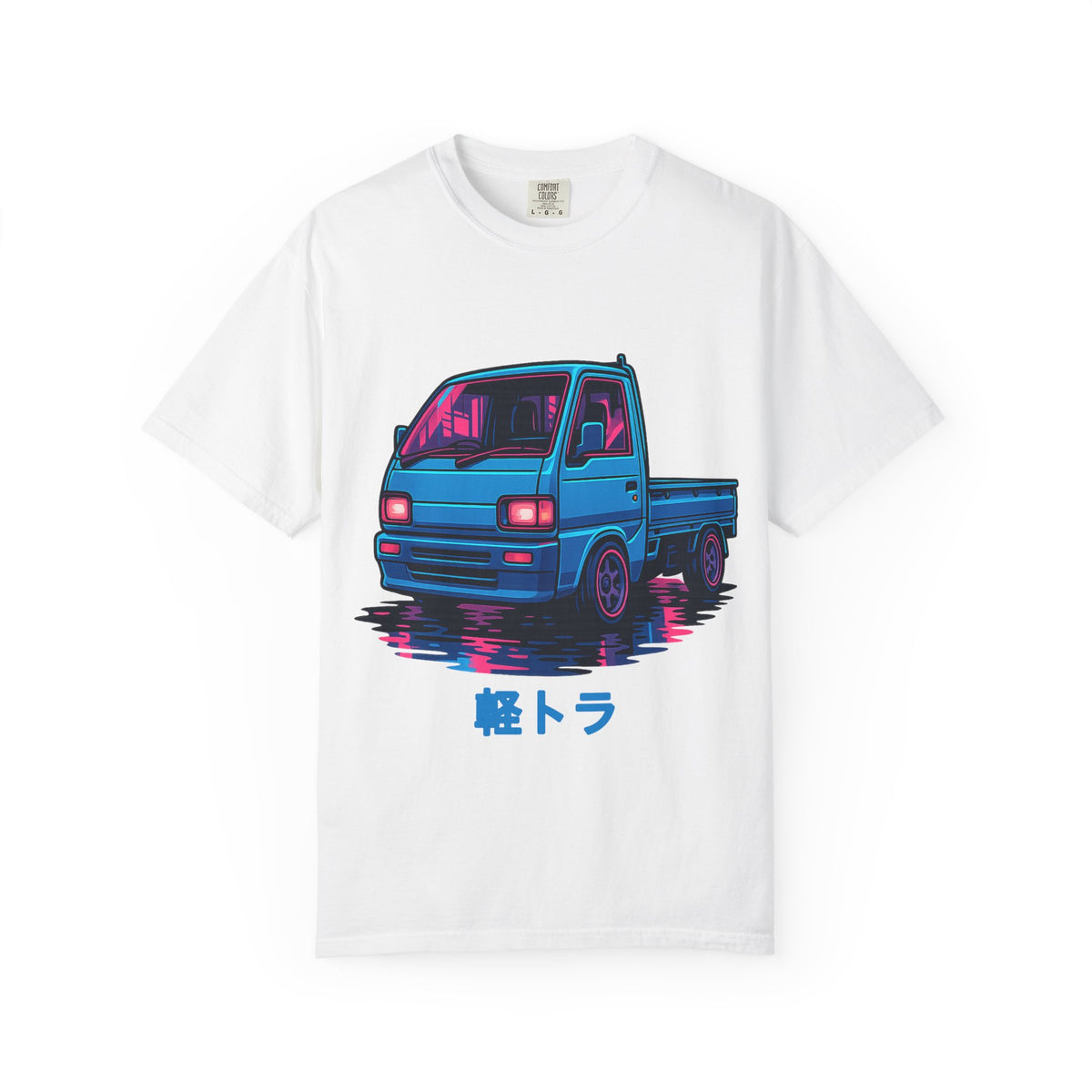 Cyber Neon Kei Truck T-Shirt — Japanese Mini Truck JDM Car Shirt