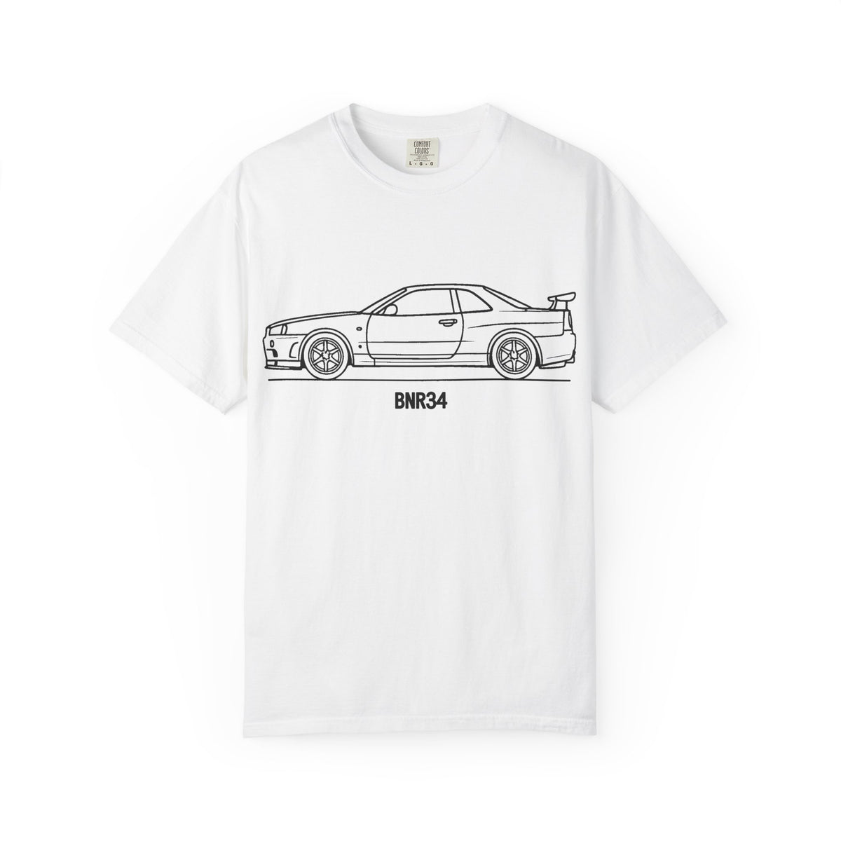 Nissan Skyline GT-R R34 T-Shirt — Line Art Outline JDM Shirt