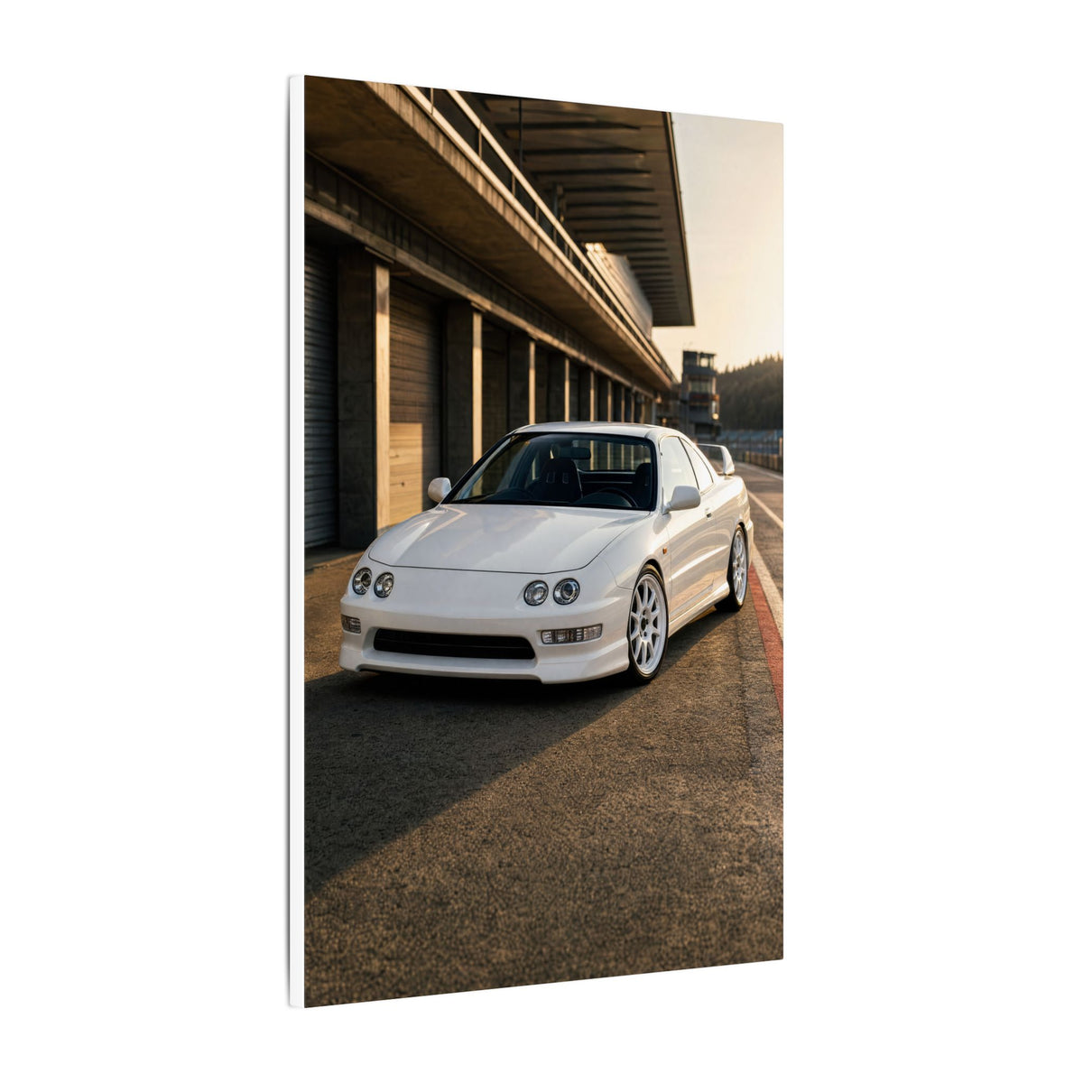 Honda Integra Type R DC2 Canvas Wall Art — Pit Lane Photoreal JDM Car Art